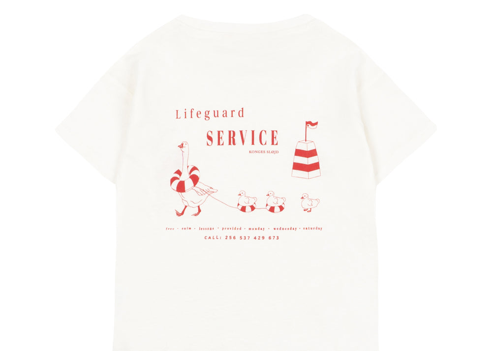 Konges Sløjd A/S JERSEY T-SHIRTS off white/lifeguard service