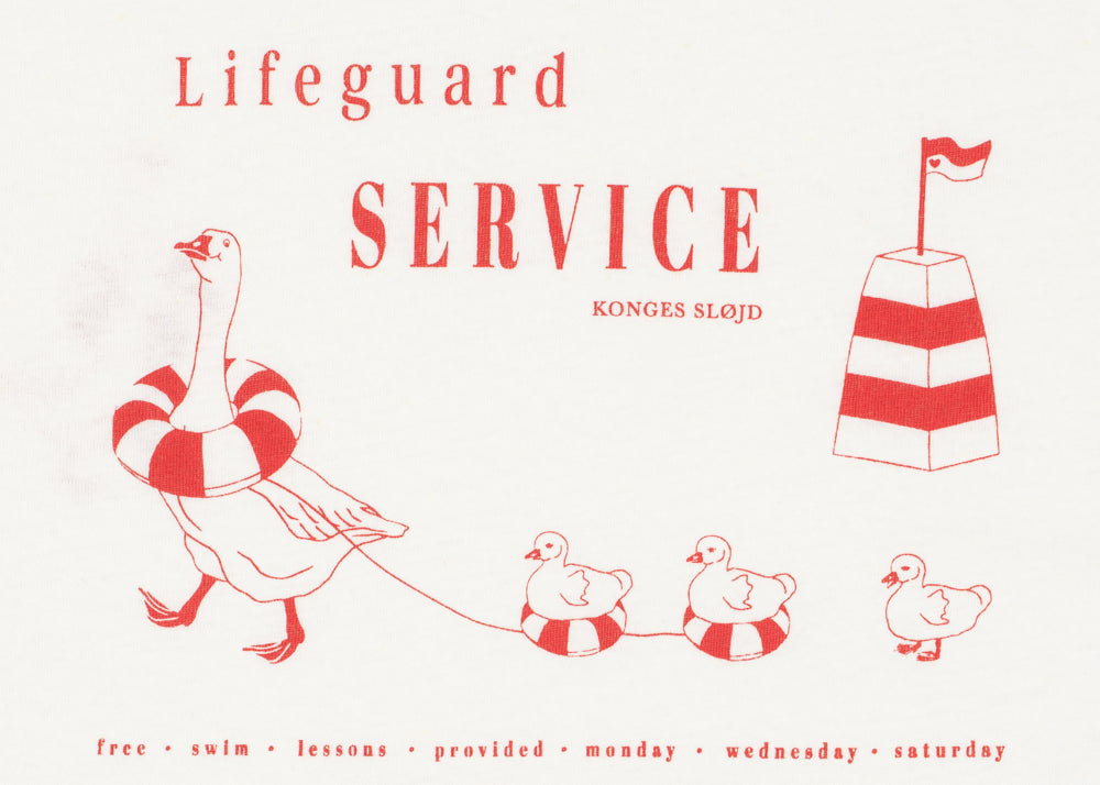 Konges Sløjd A/S JERSEY T-SHIRTS off white/lifeguard service