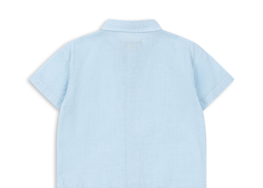 Konges Sløjd A/S WOVEN SHORT SLEEVE SHIRTS blue check