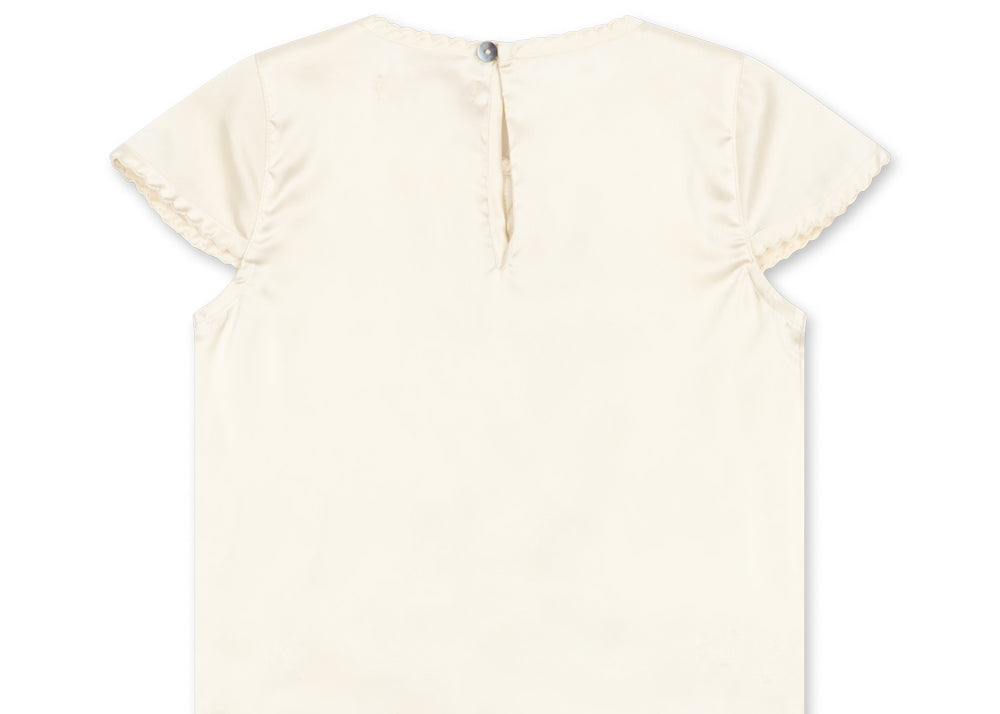 Konges Sløjd A/S WOVEN SHORT SLEEVE SHIRTS buttercream