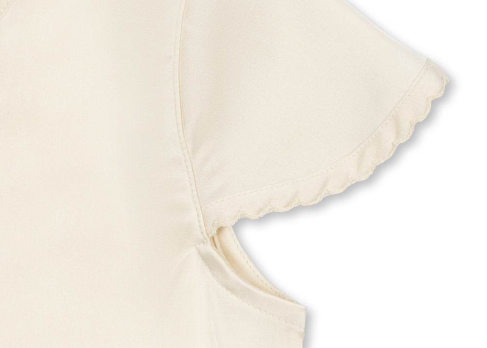 Konges Sløjd A/S WOVEN SHORT SLEEVE SHIRTS buttercream