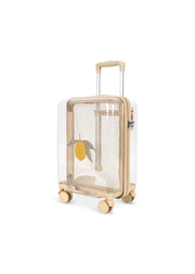 Konges Sløjd A/S TRAVEL SUITCASE lemon transparent