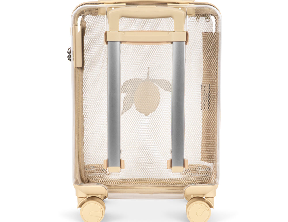 Konges Sløjd A/S TRAVEL SUITCASE lemon transparent
