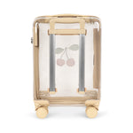 Konges Sløjd A/S TRAVEL SUITCASE cherry transparent