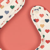 Konges Sløjd A/S DINNER BIBS coeur colore/faded rose