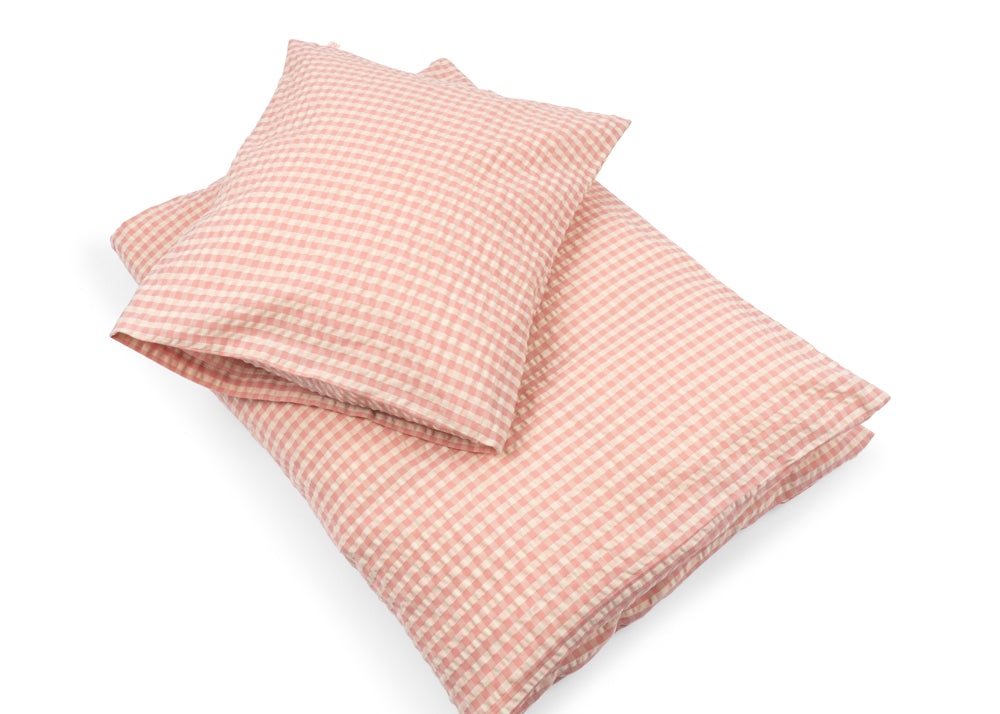 Konges Sløjd A/S BABY BEDDING powder pink check