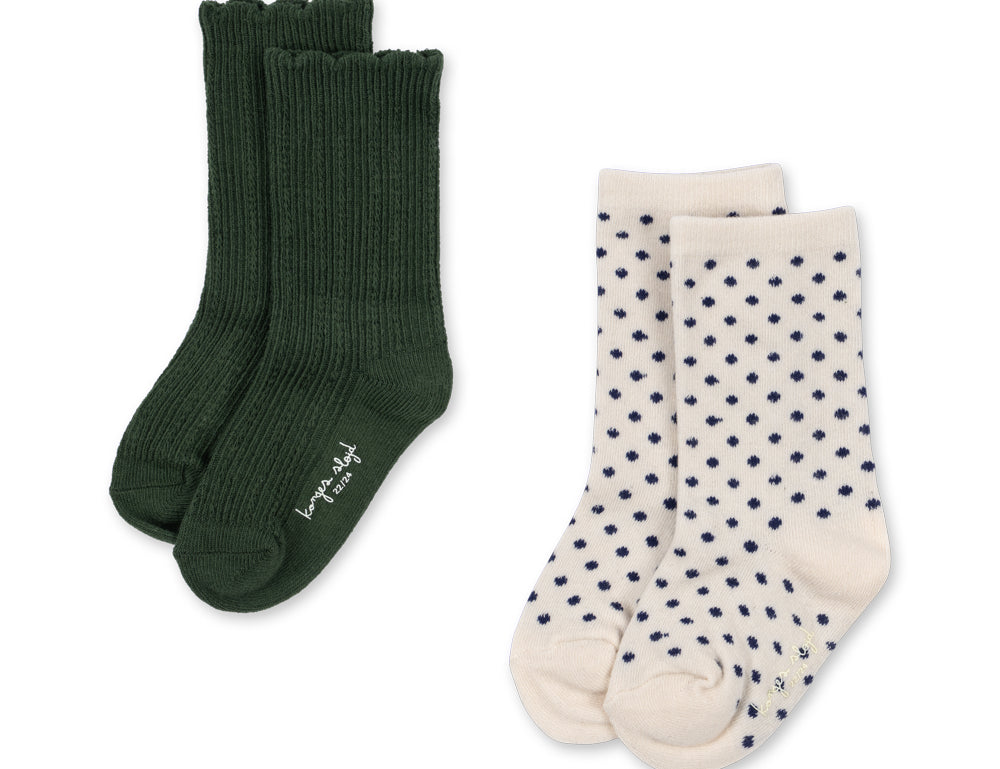 Konges Sløjd A/S SOCKS kombu green dot