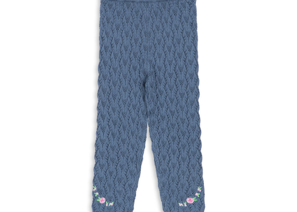 Konges Sløjd A/S KNITTED PANTS ashley blue