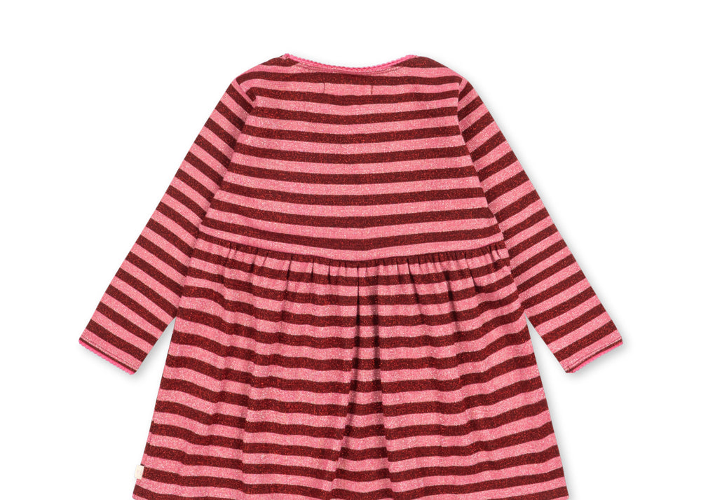 Konges Sløjd A/S JERSEY DRESSES pinky stripe