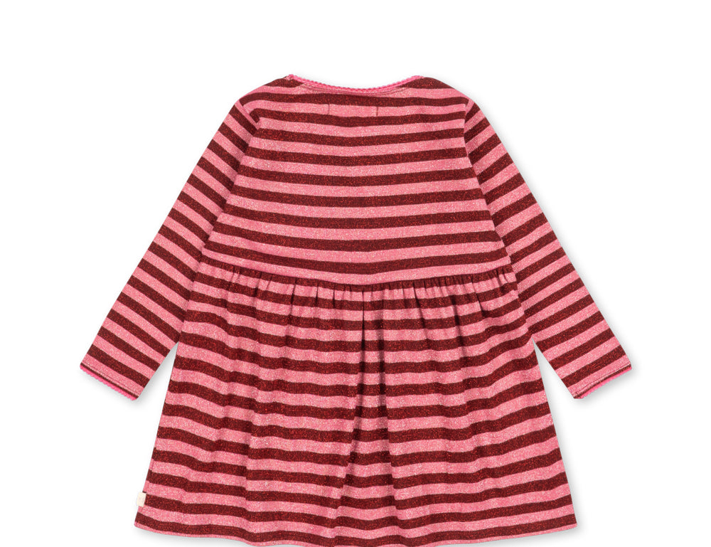 Konges Sløjd A/S JERSEY DRESSES pinky stripe