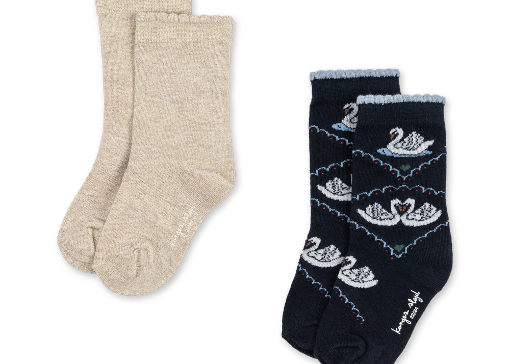 Konges Sløjd A/S SOCKS navy/off white