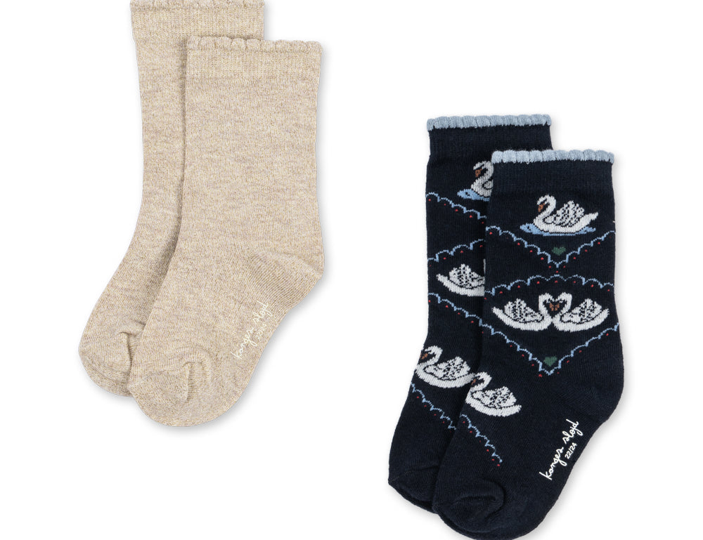 Konges Sløjd A/S SOCKS navy/off white