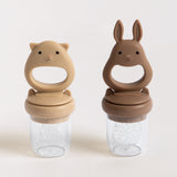 Konges Sløjd A/S FEEDING PACIFIER bark/shell